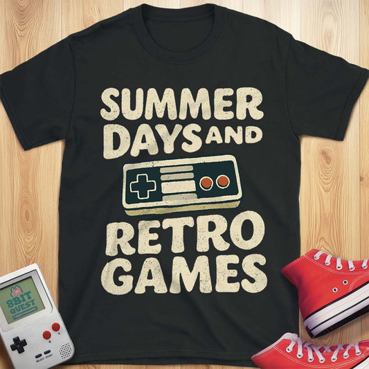 Summer Days and Retro Games T-Shirt