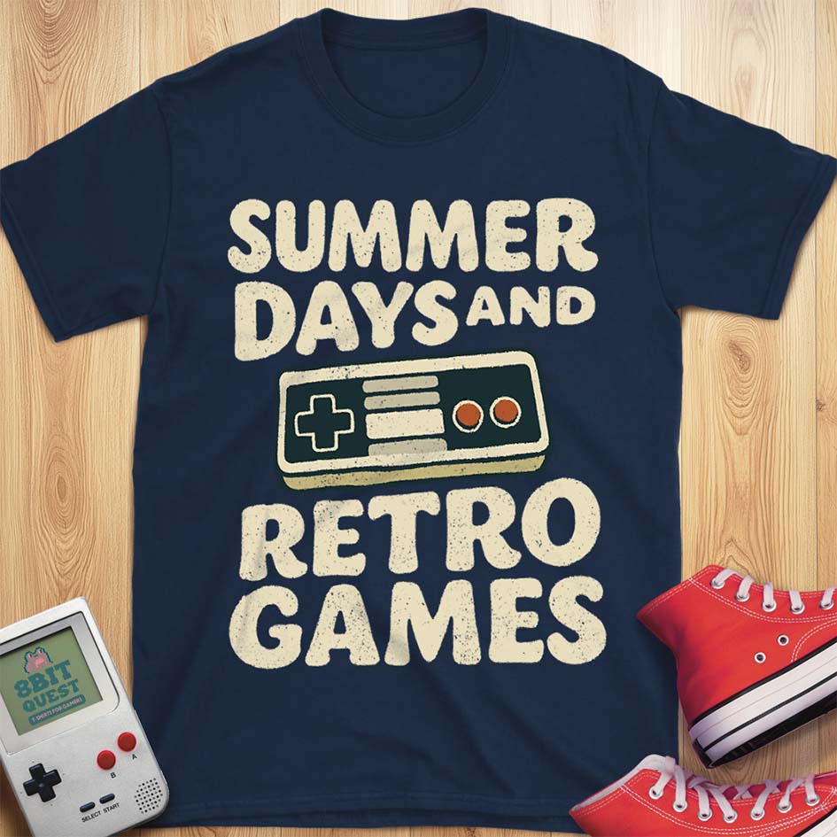 Summer Days and Retro Games T-Shirt