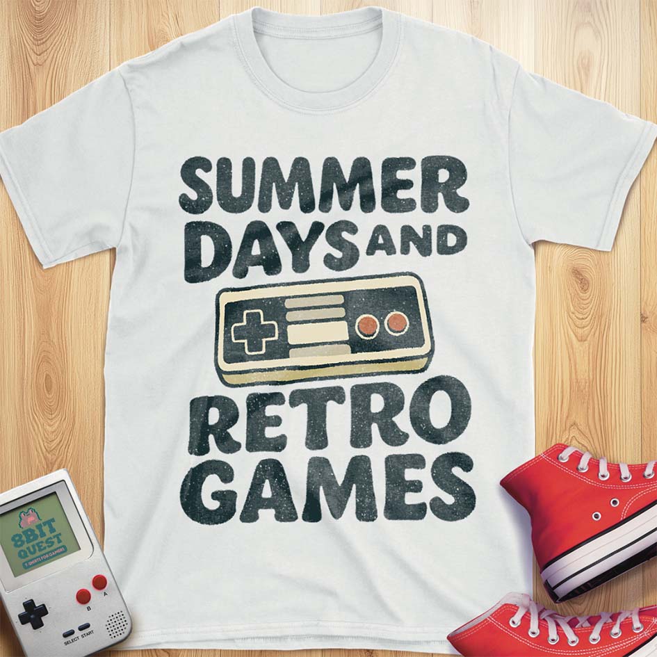 Summer Days and Retro Games T-Shirt